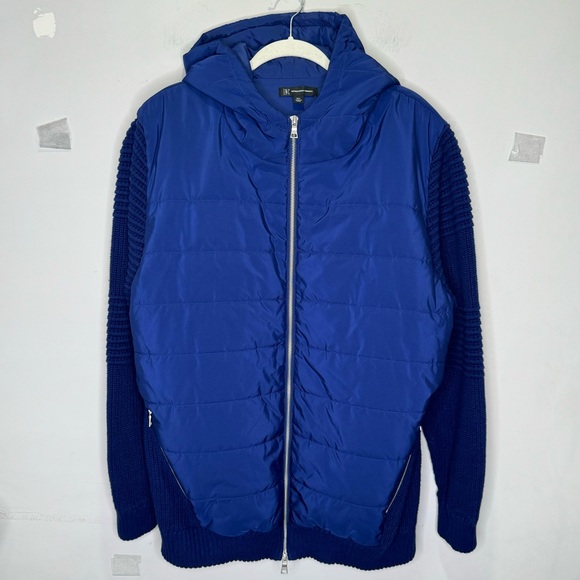 INC International Concept Men's XXL Swatch Jacket with Sweater Sleeves & Back - Picture 1 of 13